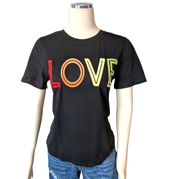 HAYDEN FUZZY LOVE Black T-Shirt NOT a Graphic Tee Large - Picture 7 of 13